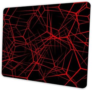 SHALYSONG Abstract Lines Mouse Pad Personalized Design, Non-Slip Surface, Rubber Base, Small Office Desk Pad for Computers and Laptops