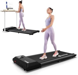 Walking Pad 2 in 1 Under Desk Treadmill, 2.5HP Low Noise Walking Pad Running Jogging Machine with Remote Control for Home Office, Lightweight Portable Desk Treadmill with Wheels (Black)
