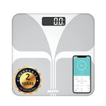 MEPL Digital Weight Machine for Body Weight Smart Scale for Home BMR, BMI, Body Fat Analyzer with 18 More Features through Mobile App 2 Years Warranty