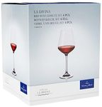 Villeroy & Boch – La Divina Red Wine Glass Set 4 Pieces, Dishwasher Safe, Large Wine Glasses, Red Wine Gobelet, Crystal Glass