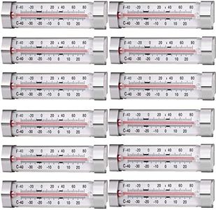 GERUSEA 12 Pack Fridge Refrigerator Freezer Thermometer