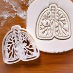 EROTNGO Anatomical Lungs Cookie Cutter Set - Unique Gift for Pulmonologists and Medical Students | Perfect for Pulmonology Awareness Campaigns