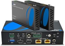 OREI 1x2 HDMI Extender Splitter HDBaseT 4K, Multiple Over Single Cable CAT6/7 4K@60Hz 4:4:4 HDCP 2.2 with IR Remote EDID Management, HDR - Up to 400 Ft - Loop Out - Low Latency (UHD12-EXB400-K)