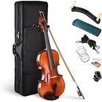 Vif Full Size 4/4 Violin Handmade Stradivari 1721 Copy German Style Fiddle Case Bow Music Hobby with Bag