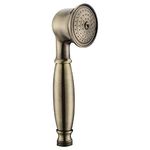 ENKI, E10, Antique Bronze, Traditional Handheld Shower Head, Solid Brass, Traditional Victorian Design Replacement Shower Heads, Easy Clean & Easy to Install, No Tools Required, Standard UK fitting