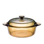 Visions 3.25L Pyroceram Versa Pot with Glass Cover, Amber