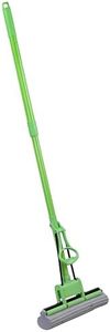JAXHOM Sponge Mop for Floor Cleaning, Stainless Steel Butterfly mop for Cleaning Floor, PVA Sponge Mop Stick for Bathroom Cleaning with Adjustable Length