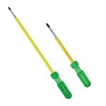 TAPARIA, 2 PC SCREWDRIVERS SET, (905 IBT, 903 IBT), 2 x 2 in 1 SCREWDRIVER. Used for Industrial application, DIY, Electrical, Carpentary, Plumbing, Professional and Home use.