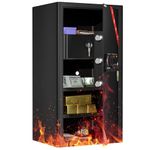 KABISAFE Safe Box, Anti-Theft Safe with Drawer Digital Keypad Key Lock for Home Office Hotel Document Jewelry Cash Storage 6.0 Cubic Feet with Fireproof Drawer
