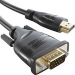 HDMI-VGA adapter cable – 2m (HDMI to VGA, High Speed HDMI/15-pin D-sub, monitor cable to connect PCs, laptops, and other HDMI devices to VGA screens at Full HD/1080p and a fast 60Hz) by CableDirect