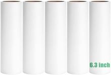 6.3 inch Lint Roller Refills Only, Lint Roller Refills for Pet Hair Extra Sticky 60 Sheets per Roll (6.3'' Wide (Pack of 5, Total 300 Sheets))