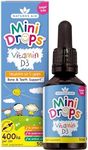 Natures Aid Vitamin D3 Mini Drops for Infants and Children, Sugar Free, 50ml