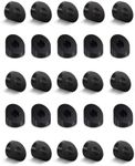 Riayer 25 Pack 1/4" 30 Degree Black Angle Beveled Washer, T316 Marine Grade Stainless Steel, for 1/8" to 3/16" Cable Railing Stair Ends, Fits Wood/Metal Posts HF028B