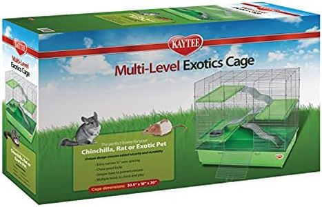 Kaytee My First Home Multi-Level Exotics Habitat for Pet Chinchillas, Rats, Degus, Sugar Gliders and Other Exotic Small Animals