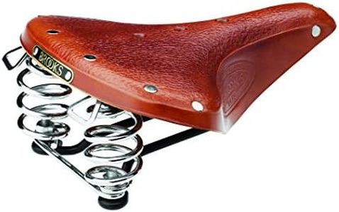 Brooks Saddles B67 S Bicycle Saddle (Women's, Chrome Springs, Honey)