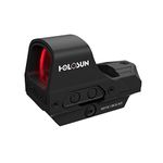 Holosun HS510C open reflex red dot sight with switchable 2MOA dot, 65MOA circle dot reticle and solar cell, black, Picatinny/Weaver rail, for hunting, sport shooting and air… - 70127430