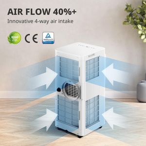 COMFEE’ 9000 BTU Portable Air Conditioner – App & Remote Control, Dehumidifier, Fan, Window Kit, 24-Hour Timer, Up to 355 sq.ft.
