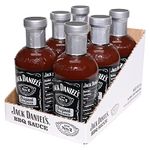 Jack Daniels Original BBQ Sauce, Gluten Free, Delicious Marinade, Original Barbecue Dipping Sauce, No Preservatives, Pack of 6 x 553g, Barbecue Sauce Bottle (Multipack)