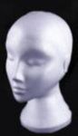 Polystyrene Unisex Mannequin Dummy Display Head