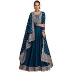 Reception Wear Salwar Kameez Dress Indian Pakistani Designer Sewn Anarkali Gown Suit (CA/US, Numeric, 38, Regular, Regular, Choice 4)