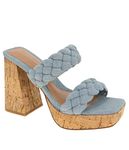 BCBGeneration Women's Gemma Heeled Sandal, Denim, 10