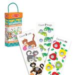 Melissa & Doug Poke-A-Dot Jumbo Number Learning Cards - 13 Double-Sided Numbers, Shapes, and Colors Cards with Buttons to Pop | Poke A Dot Book Oversized Interactive Learning Activity Cards For Kids