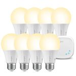 Sengled Smart Bulb Starter Kit, Smart Bulbs that Work with Alexa, Google Home, 2700K Alexa Soft White Bulbs, A19 E26 Dimmable Bulbs 800LM, 9 (60W Equivalent) 8 Bulbs with Cube