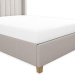 Purity Home 100% Cotton King Size Fitted Sheets White, 1pc Only, 300 Thread Count Percale Weave Bed Sheet King, Organic & Eco-Friendly Elasticated 40cm Deep Fitted Sheet King Size Cotton