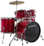 Ludwig Accent 5-piece Complete Drum Set with 20 inch Bass Drum and Wuhan Cymbals - Red Sparkle