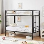 VECELO Metal Bunk Bed Twin Over Twi