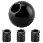 EBTOOLS Gear Knob Round-Car Gear Shift Knob,Universal Manual Knob Round Ball Shape(Black)