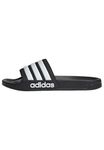 adidas Men's Adilette Shower Sandal, Black White White, 8 UK