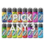 Fantasi Ice Vape Liquid 3 x 100ml, 70vg/30pg No Nicotine Customisable Vape E-Liquid Bundle, All Day Vaping Liquid, Sub Ohm Vape E-Cigarette Juice, 120ml Chubby Gorilla Short Fill Bottles (Pick Any 3)