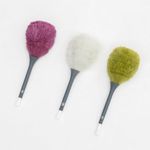 Rocktex 3 Pack Microfiber Delicate Duster & Detail Brush - Dual Ended Duster with Microfiber, Electrostatic and Washable Screen Static Cleaning Tool for Office, Car, Laptop, Screen, Keyboard, TV