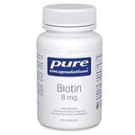 Pure Encapsulations - Biotin 8 mg - Hypoallergenic B Vitamin Supplement - 120 Vegetable Capsules