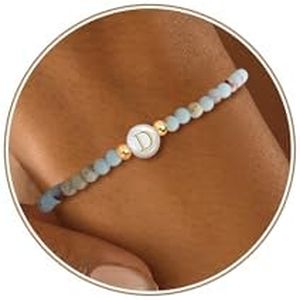 Nymerianoble Initial Bracelet for Women Gold Letter Bracelet Birthday Gifts for Sister Initial D Bracelet Graduation Gifts for Her