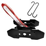 LAJIAOZ Red Brake Caliper Press Tool - Universal Automotive Ratcheting Brake Caliper Compress Piston Spreader Tools and 360 Degree Swing Ratchet Hand Tool for Car Repair and Replace （with 2 Hangers）