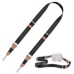 K&F Concept Camera Shoulder Wrist Strap, Anti-slip Camera Sling Strap, Camera Neck Strap Hand Strap for Sony Canon Nikon Fuji DSLR SLR Mirrorless Camera