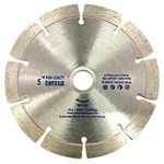 MLD CFWAP149 Marble Cutting Blade 5 Inch Wet Dry Segmented Cutting Concrete Diamond Saw Blade (Size 5 inch,Multicolour) pack of-4