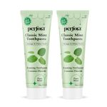 Perfora Classic Mint Toothpaste - 100g | Enamel Safe Teeth Whitening Toothpaste for Men & Women | For Strong & White Teeth | SLS, Titanium Dioxide & Sodium Saccharin Free | Pack Of 2