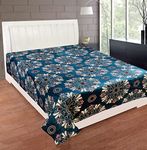 RD TREND Presents Luxurious Flannel/Warm King Size AC Blanket/Flat Double Bedsheet Without Their Pillow Covers Topsheet - Teal Green