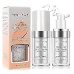 2Pcs TLM Foundation Color Changing,Natural Makeup Liquid Foundation Cosmetics,Even Skin Tone Liquid Foundation Perfect Coverage,Moisturizing Oil Control Concealer