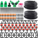 ELEPHANTBOAT® 30m Adjustable Automatic Drip Micro DIY Irrigation Kit Plant Water Saving System,Heavy Duty Tube Watering Kit for Patio,Lawn,Garden,Greenhouse,Flower Bed
