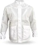 Apis Tactical - Pro Beekeeping Jacket - Ventilated Bee Jacket - Bee Protective Gear - Beekeeping Supplies- White, XXL