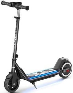 ECOROAD EK6 Kids Electric Scooter for 6-8, 3/6/10mph Speeds for Ultimate Comfort, Adjustable Height Electric Scooter, 150W & Dual Brake Safety, for Growing Adventurers（Rider:3.9-5.2 ft）