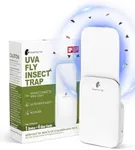 Kiwinurse Flying Insect Trap Indoor - Fly Trap, Gnat Trap, Fruit Flies Trap Includes Refills for House Flies, Gnats, Fruit Flies,and Moths,Cover up to 600 ft², White, 1 Trap