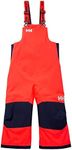 Helly-Hansen Kids Rider 2 Insulated Waterproof Windproof Breathable Bib Ski Pants, 247 Neon Coral, 4