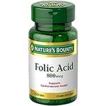 Nature's Bounty Folic Acid 800 mcg 
