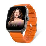 CELLECOR M2 Aqua 1.83” HD Display Smart Watch, Bluetooth Calling, Unlimited Watch Faces,100+ Sports Modes, Health Suite, Voice Assistance (Orange)