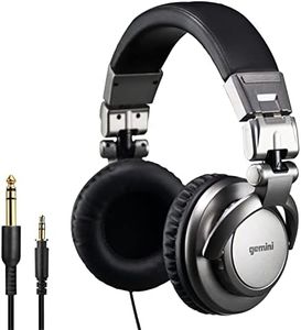 Gemini Sound DJX-500 Professional DJ Headphones, Over-Ear, Wired, 90°/180�° Rotating Joints, 57mm Drivers, Padded Ear Cups - Ideal for Studio Monitoring